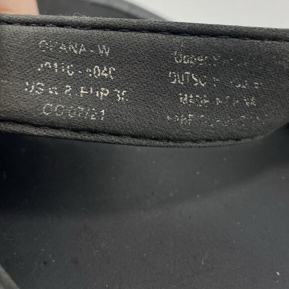 Olukai Ohana Leather Flip Flops Womens Size 8 Black Hawaiian Beach Sandals - Picture 8 of 9